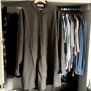 Fear of God Essentials Long Oxford Button Down